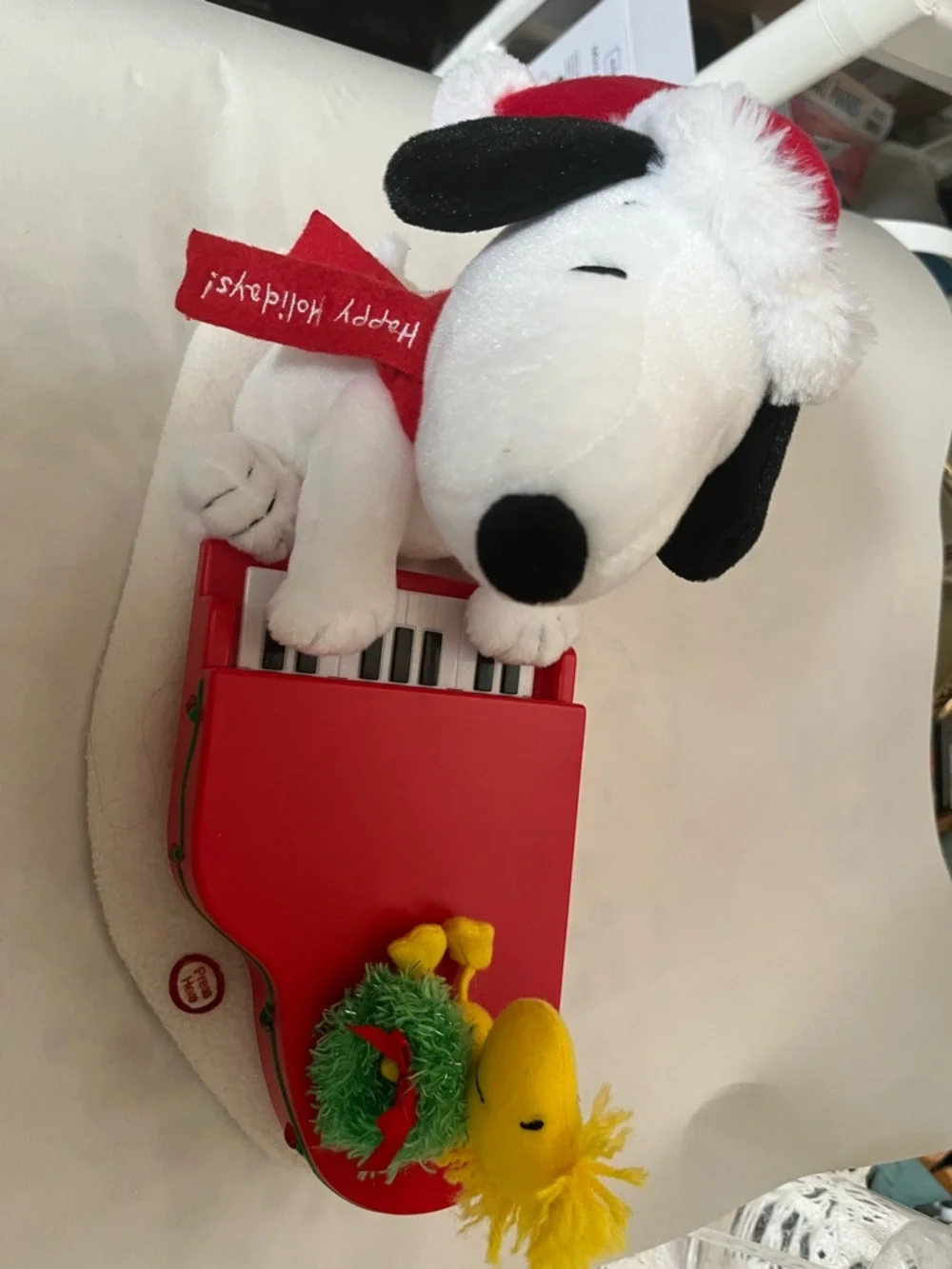 Snoopy and Woodstock musical Christmas toy - Picture 5 of 9